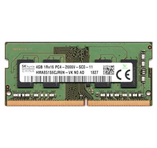 Оперативная память 4Gb DDR4 Hynix SODIMM 1Rx16 2666Mhz