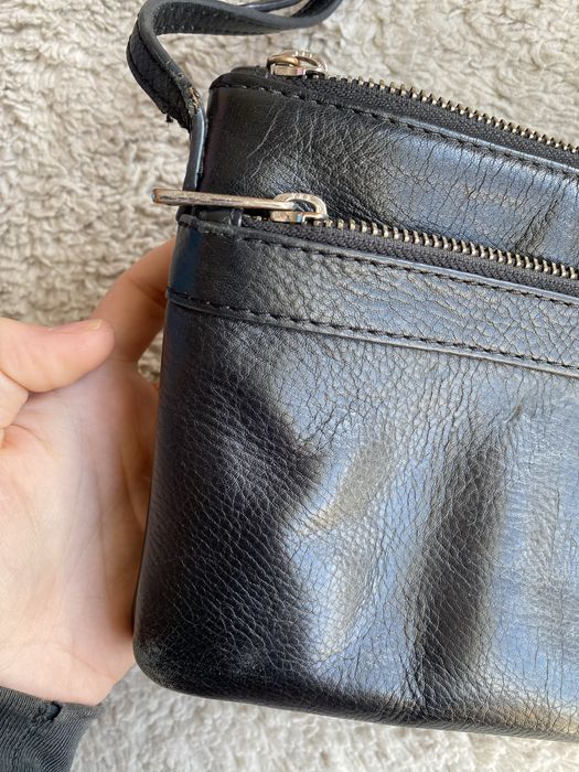 Mala tiracolo original  zadig & voltaire pele preta clutch