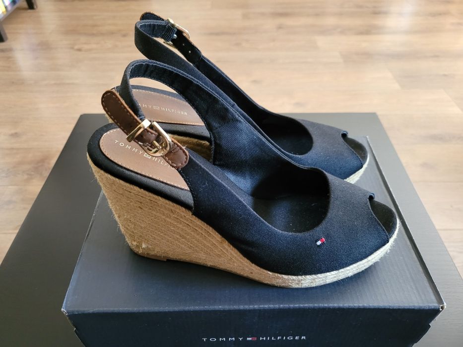 Czarne espadryle Tommy Hilfiger roz. 41
