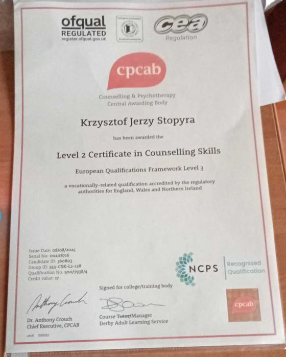 Empatyczne Wsparcie Emocjonalne i Mentoring –  Kraków/Online