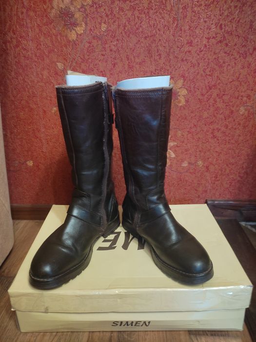 Сапоги женские зимние 39 р. Кожаные