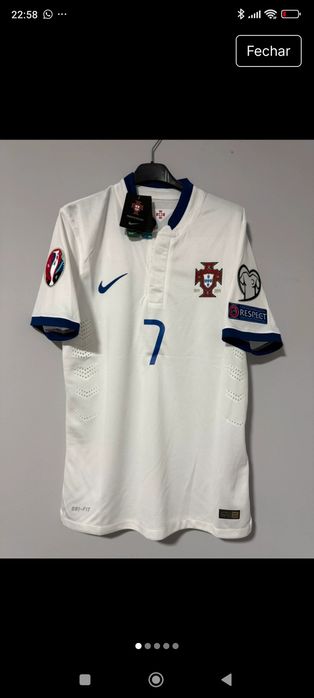 Seleção Nacional Ronaldo 7 Azul e Branco