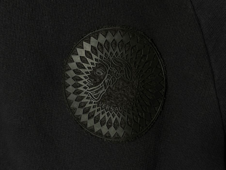 Bluza Gianni Versace S Versace collection czarna logowana jak nowa