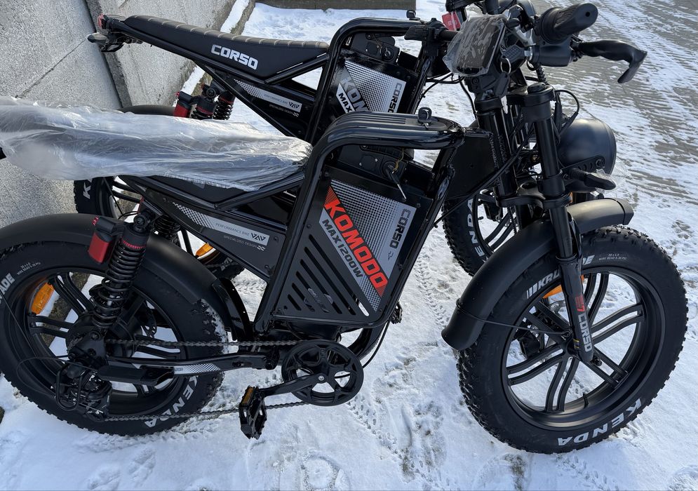 ‼️Доставка безкоштовна‼️фетбайк Корсо Комодо1000-1200W/60/21a