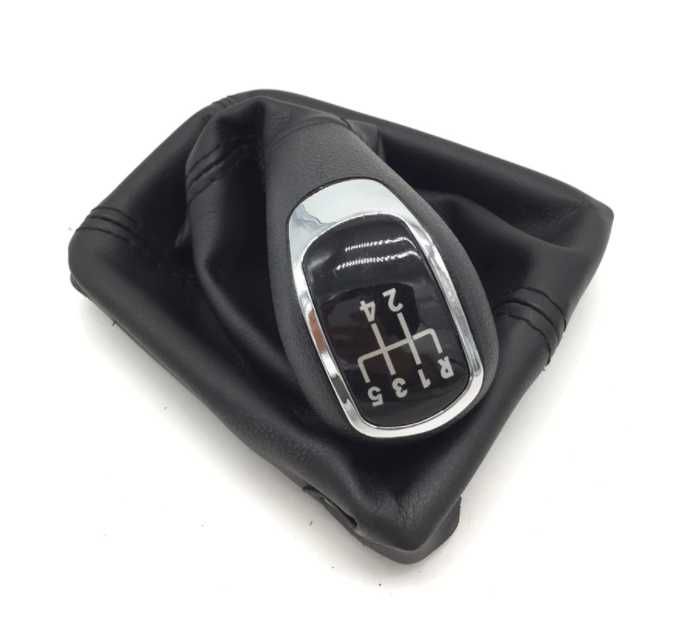 Ручка КПП Skoda Octavia A5 Рестайл 5 або 6 передач з чохлом та рамкою