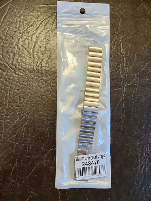 Metalowo-różowy pasek z teleskopem do zegarka uniwersalny 20mm