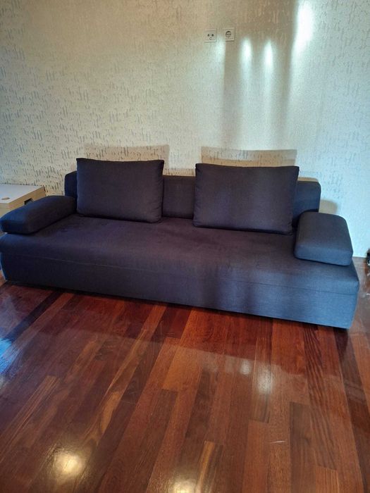 Sofá preto novo sem uso