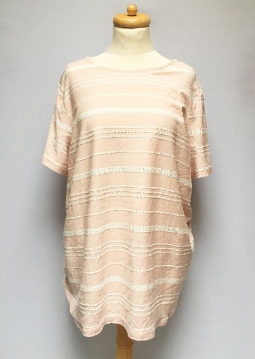 Bluzka Ciążowa Brzuszek 50 5XL Dorothy Perkins Maternity Róż H&M Mama
