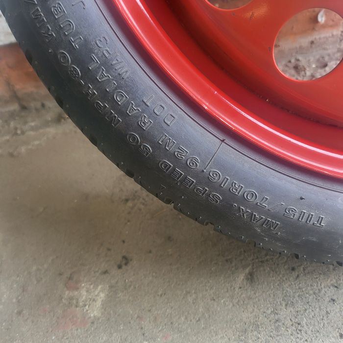 Koło dojazdowe 16 Opel Vectra Astra Zafira Signum Saab Fiat Croma5x110