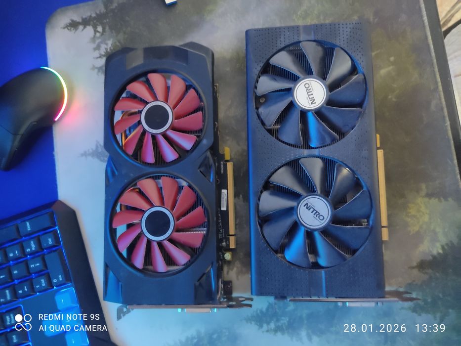 Відеокарти rx 470sapfir 4gb і rx 570 xfx 4gb