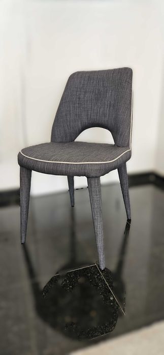 Conjunto 6 cadeiras em tecido almofadadas para mesas de jantar