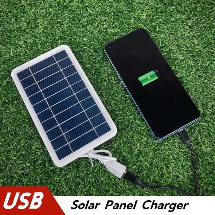 Carregador Solar Portátil à Prova d'Água com USB - Telemovel