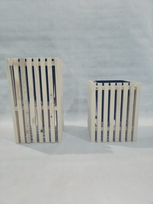 Donice ogrodowe drewniane lamelki