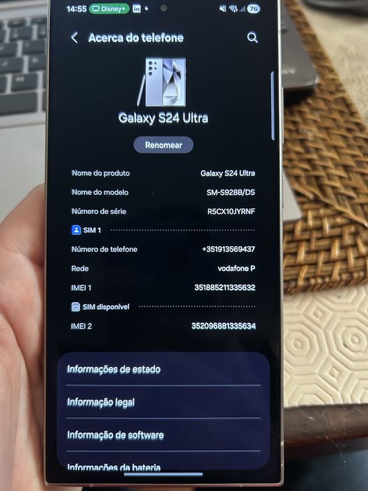 Vendo S24 Ultra 256GB sem um unico risco