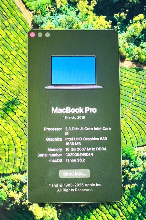 MacBook Pro 16″ (2019) — i9 / 16 GB / 1 TB