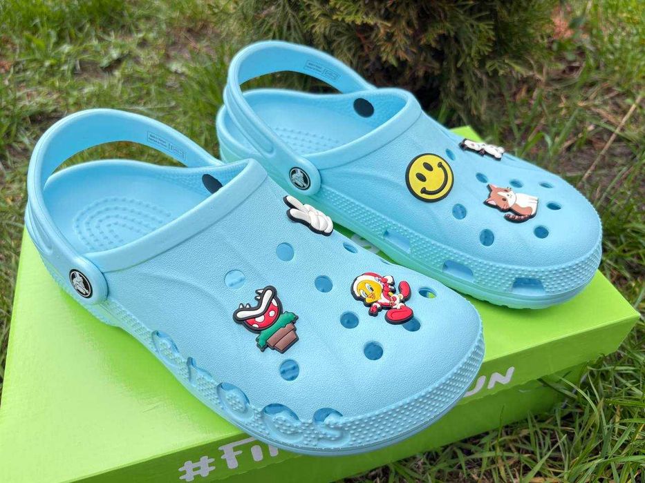 Крокси блакитні жіночі чоловічі Crocs Baya унісекс 36, 37, 38, 39, 40/41, 42 розмір