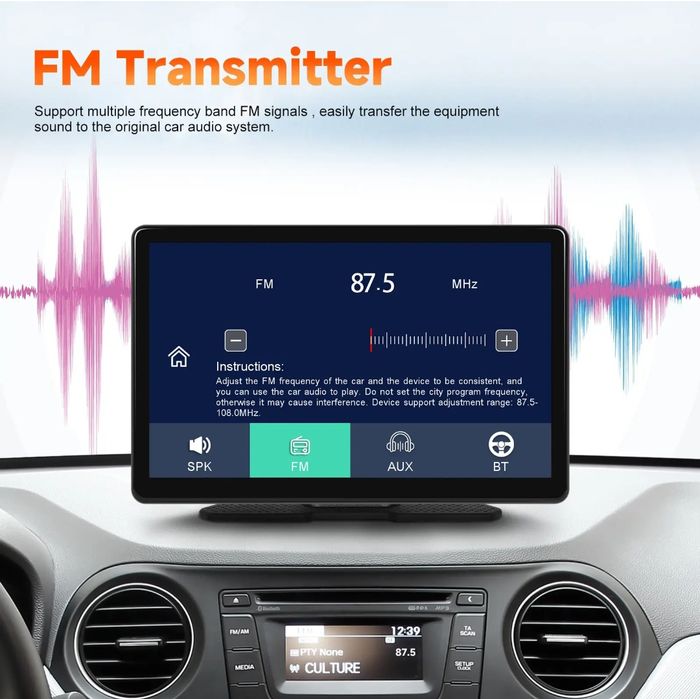 Rádio Android Auto Carplay 8 polegadas IPS Cámara DVR 2.5K FM BT NOVO