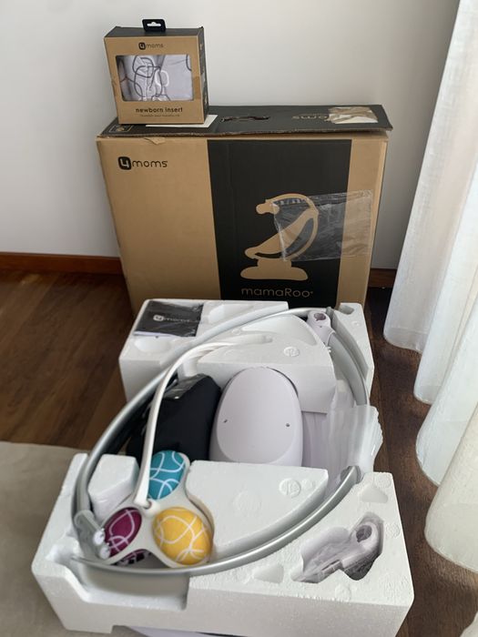 4moms mamaRoo 4.0 com redutor incluído em caixa