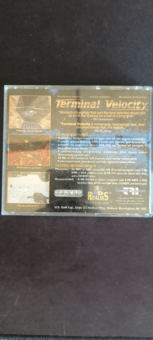 Jogo PC CD-ROM - Terminal Velocity (U.S. Gold / 3D Realms 1995)