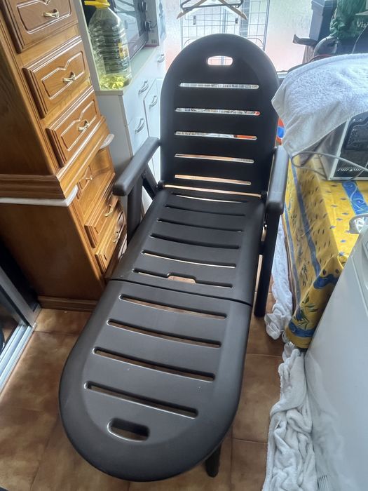 Espreguicadeira com almofada