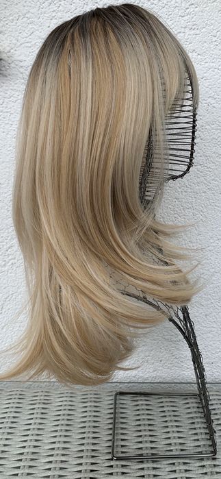 Premium Ultra włosy doczepiane, peruka, naturalny blond ombre 370.