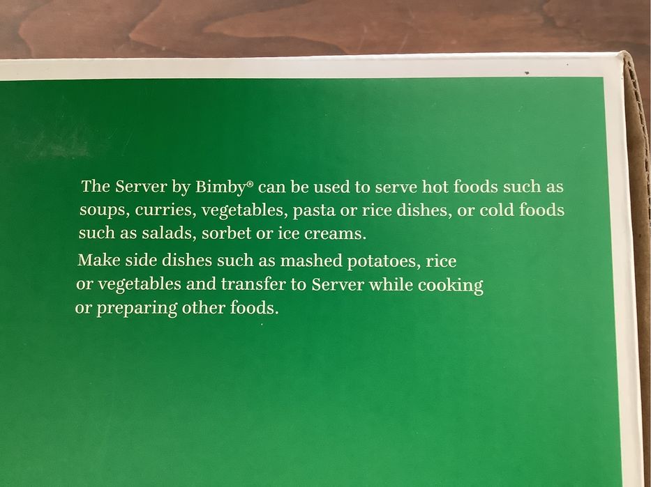 Acessorio da Bimby/ mantém a temperatura dos alimentos