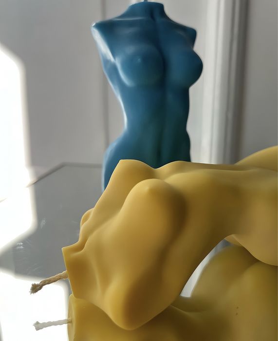 Патріотичні свічки. Свічки торс, свічки у формі тіла