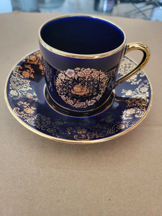 Blue Teacup Set - Limoges64550488917377123