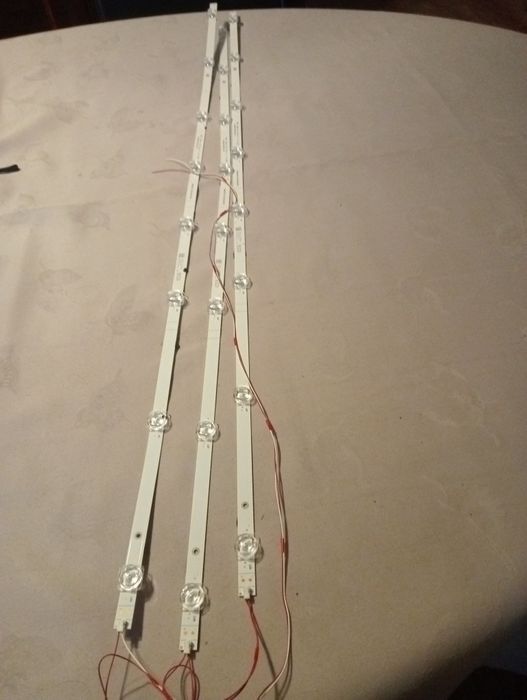 3 Réguas led de 98cm para tv