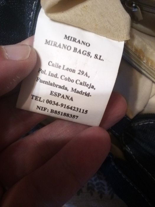 Вмістка жіноча сумочка "MIRANO"Made in Espana