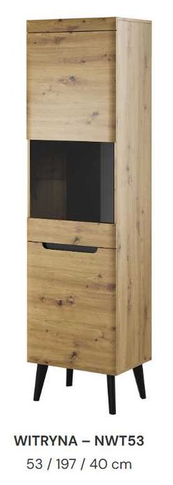 Komplet witrynek w kolorze dąb artisan NOWE - Outlet