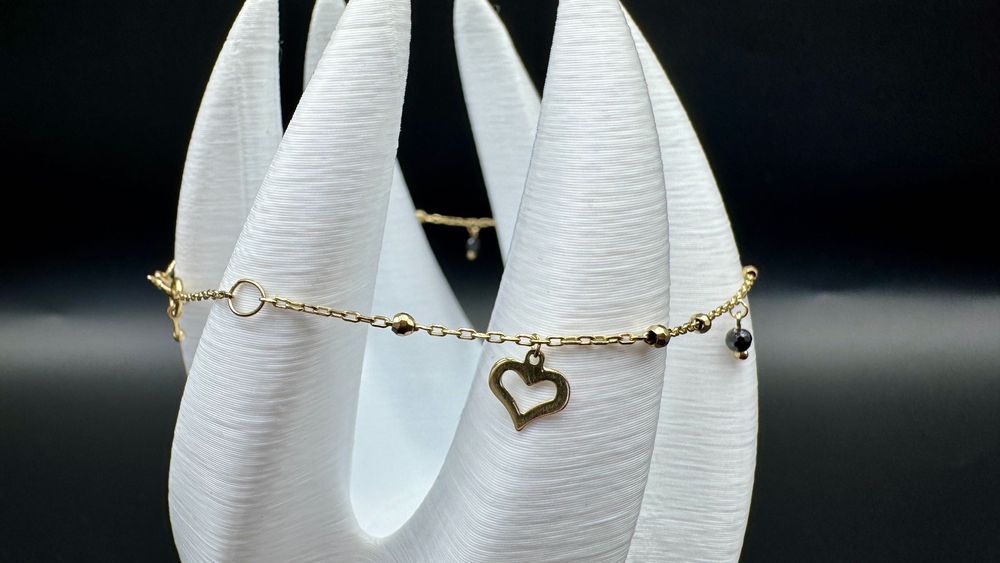 Złota bransoletka, próba: 14ct 585, waga: 1,33g, długość: 18-21cm