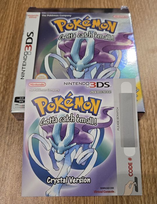 Pokemon Crystal 3DS - z niewykorzystanym kodem