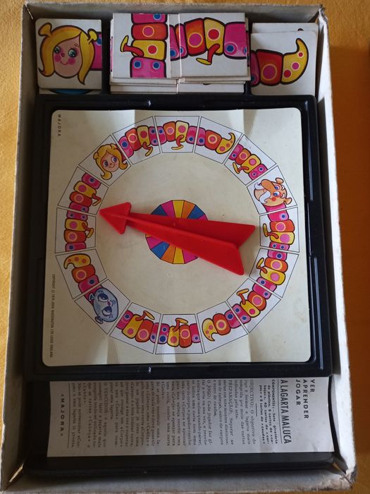 Jogo de tabuleiro antigo " Largarta Maluca"