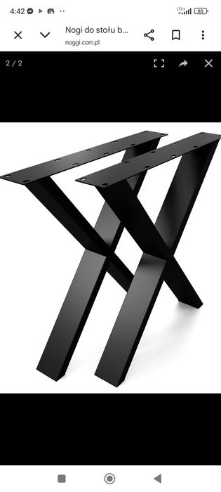 Nogi do stołu na wymiar różne wzory metalowe loft do stolika kawowego