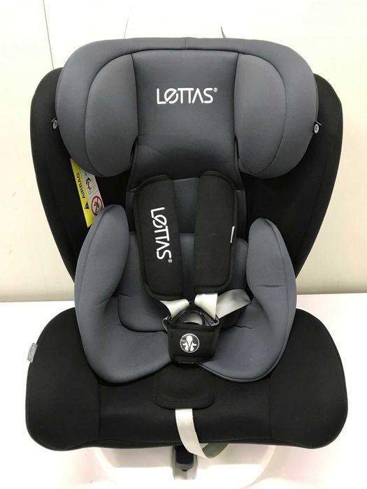 Fotelik samochodowy Lettas 360 0-36 kg ISOFIX szary