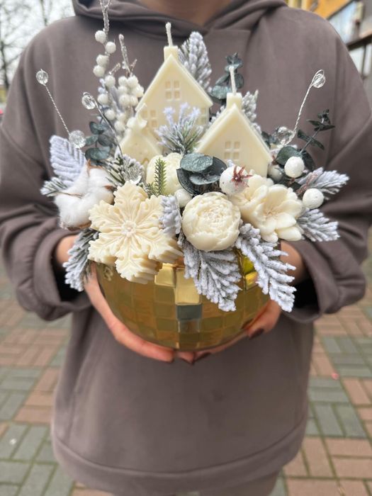 Flower box z świec sojowych