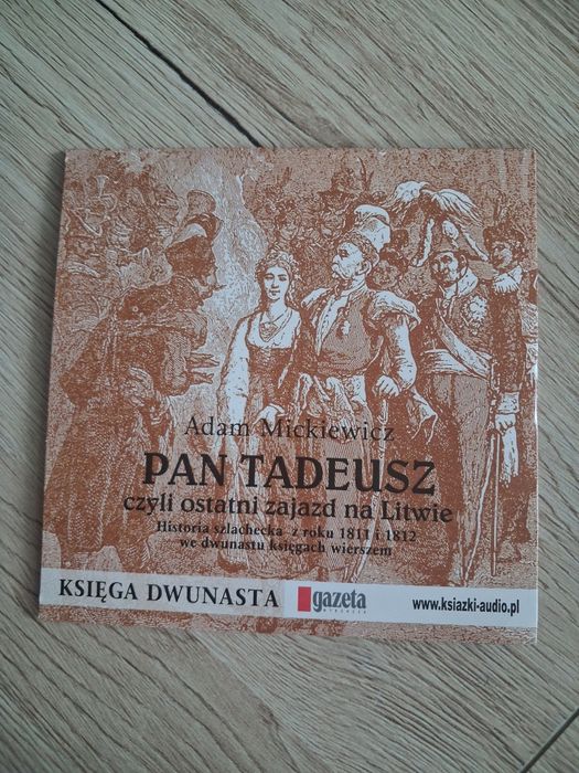 Płyta CD Adam Mickiewicz Pan Tadeusz Księga 12