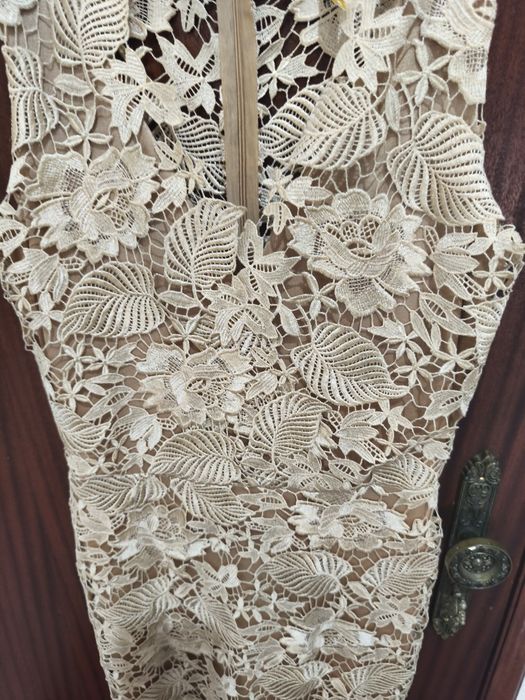 Vestido Sahoco champanhe S