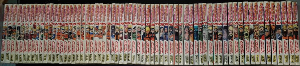 (EM FRANCÊS) Coleção incompleta Mangas Naruto do 1 ao 6 e do 16 ao 64.