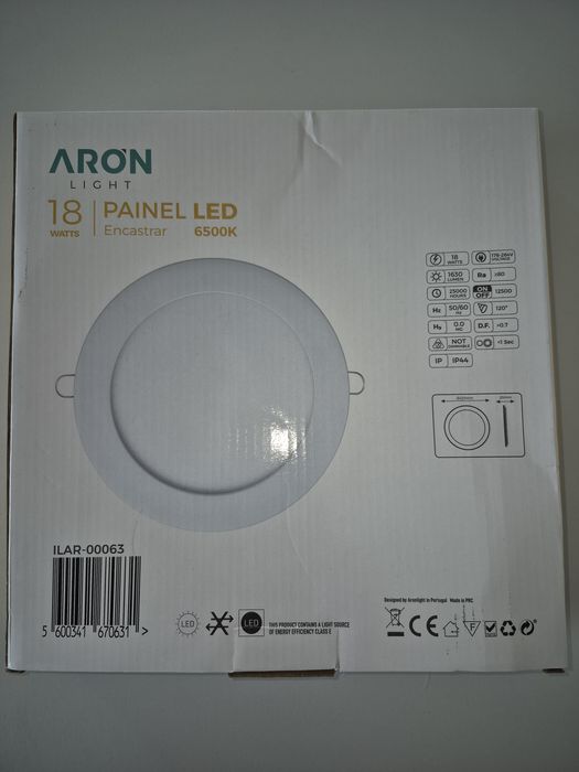 Focos aron led 18w 6500k Encastrar