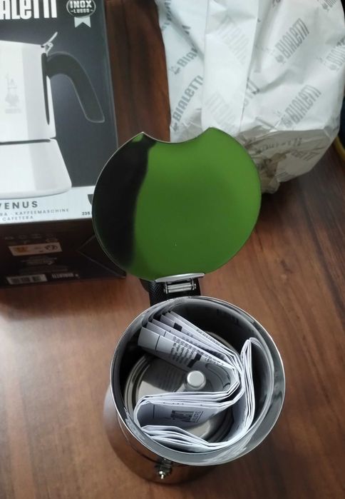 Nowa Kawiarka BIALETTI New Venus 6 TZ Srebrny, gwarancja