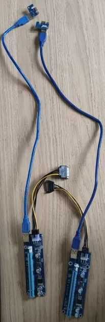 Riser 009S USB 3.0 PCI-E do komputera zestaw 10 sztuk