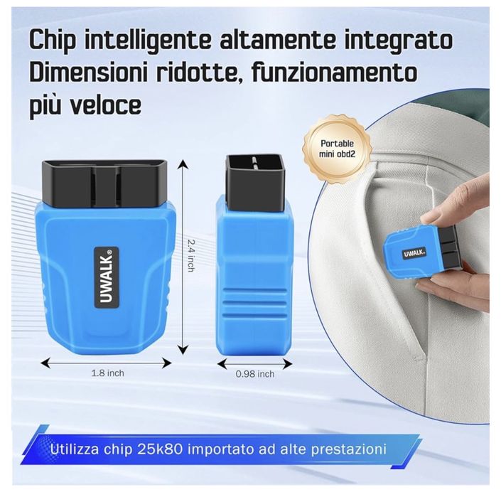 OBD2 Bluetooth Автомобільна діагностика OBD: 5.4 Bluetooth OBD2 сканер