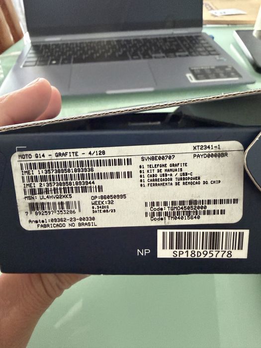 Moto G14 - 128GB - 4 GB Ram - Praticamente Novo