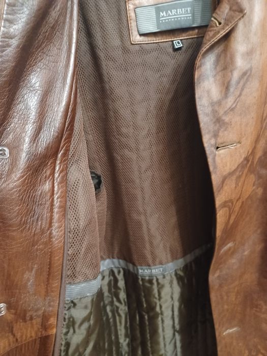 Kurtka Męska Skóra Wysokiej Jakości Marbet Brązowa L Nowa