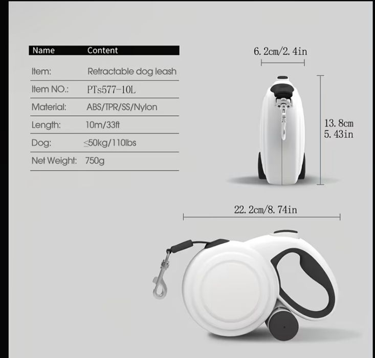 Поводок рулетка 10 метров