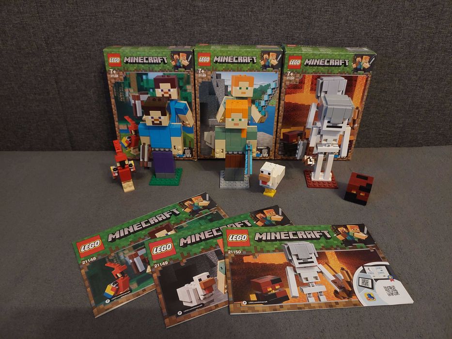 LEGO Minecraft BigFig cała 1 seria!