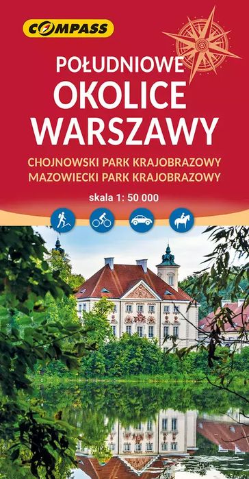 Mapa Południowe okolice Warszawy. Wydawnictwo Compass. Nowy Produkt
