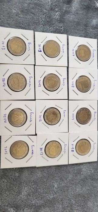 Moedas Comemorativas Euro - Áustria, Bélgica, França, Portugal